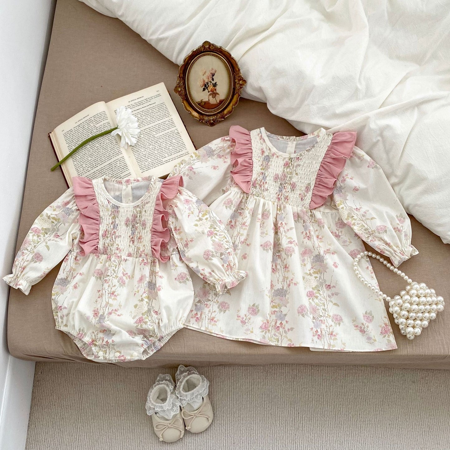 Blossom Ruffle Baby Romper