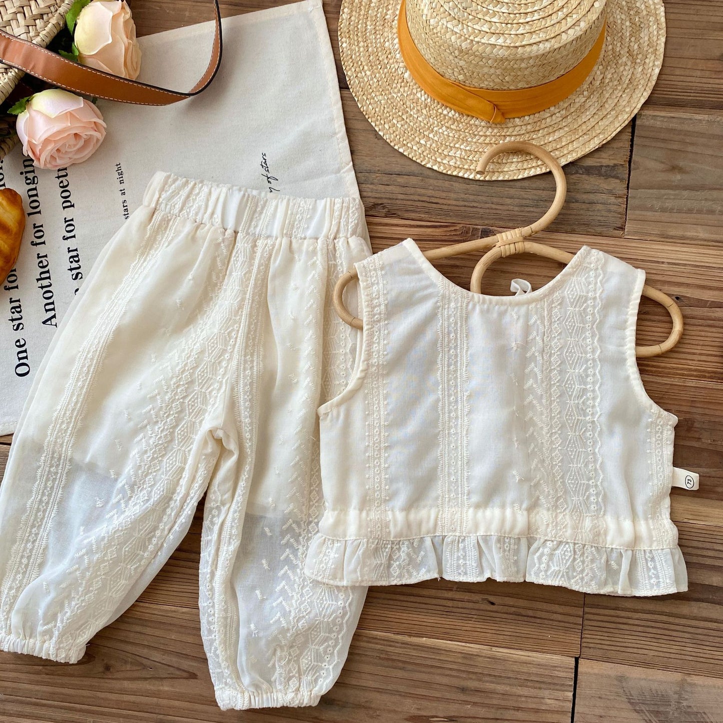 Baby Girls’ Summer Cotton Two-Piece Set